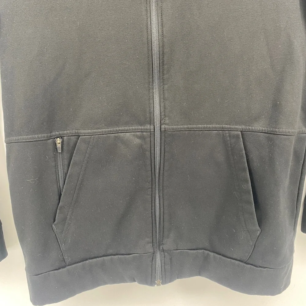 Nike Therma-FIT Hoodie Mens Medium Black Full‎ Zip Fleece Sweatshirt Training